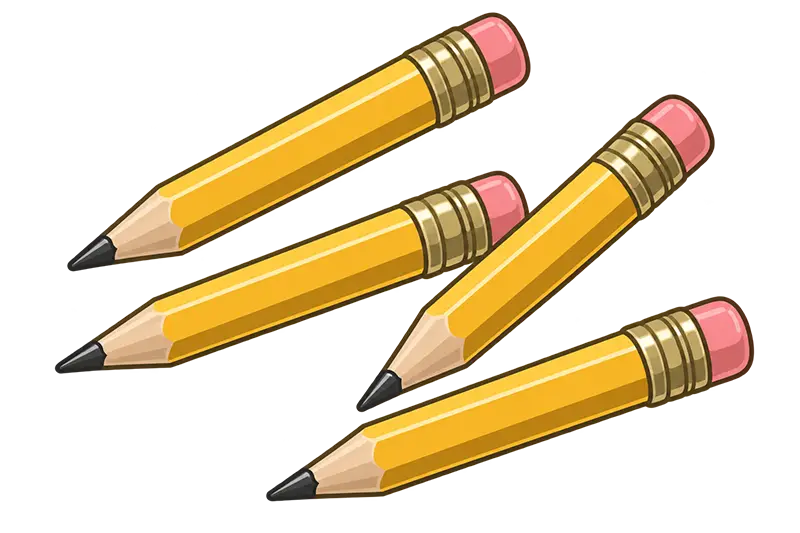 Pencils included with ParFive